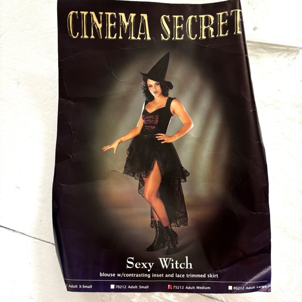 Sexy Witch Burlesque Style Cinema Secrets NWT NOS
